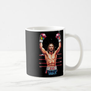 Mug Jésus Dieu Kickboxing Ou Boxing Victory Mème Drôle