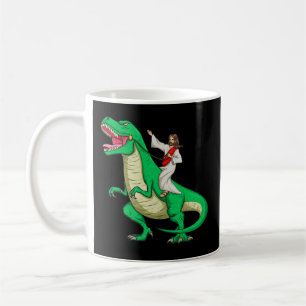 Mug Jesus équitation Dinosaur drôle Parodie Tyrannosau