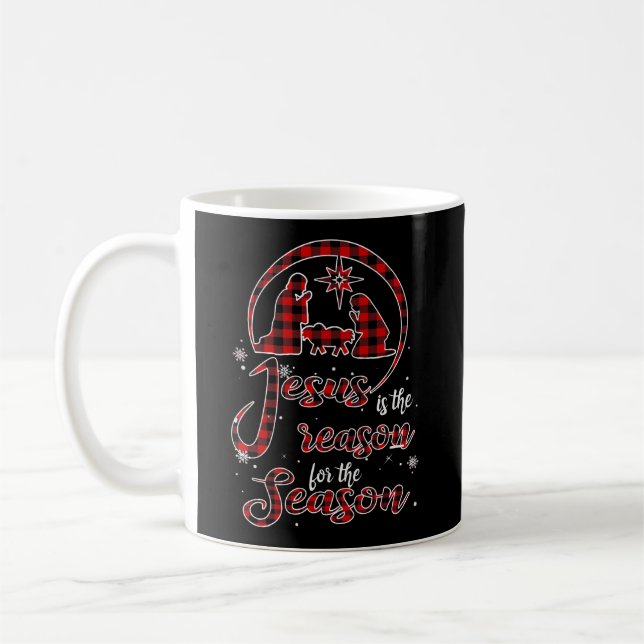 Mug Jésus Est La Raison De La Saison Cadeau De Noël (Gauche)
