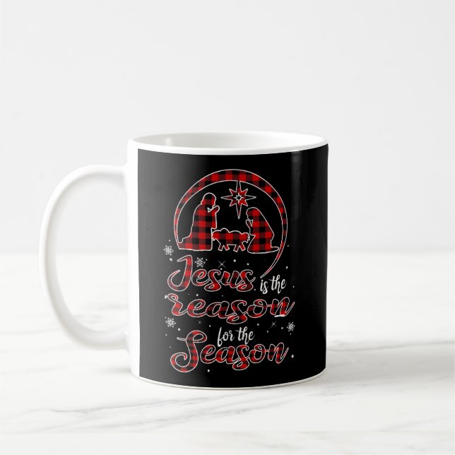 Mug Jésus Est La Raison De La Saison Cadeau De Noël (Gauche)