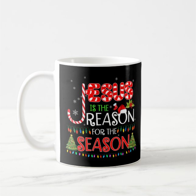 Mug Jésus Est La Raison De La Saison Cadeaux De Noël (Gauche)