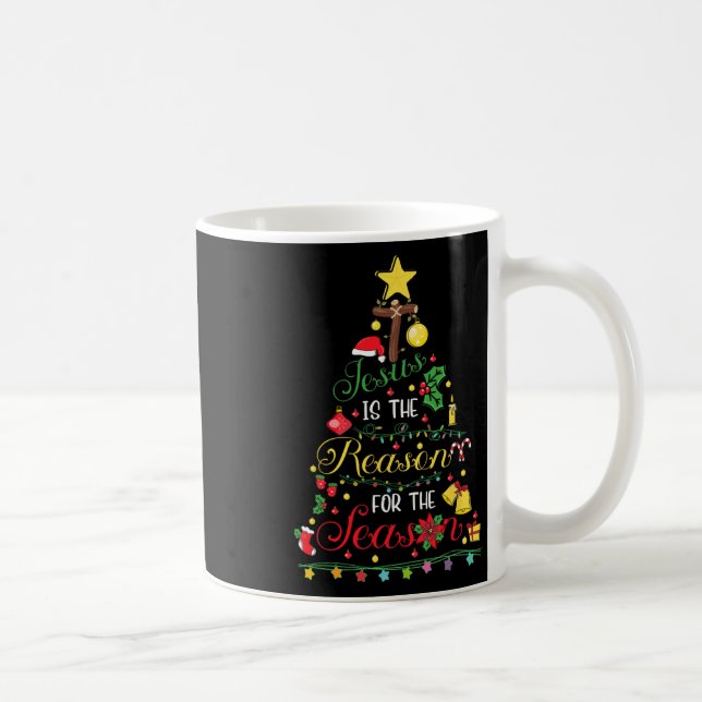 Mug Jésus Est La Raison De La Saison Foi Chrétienne (Droite)