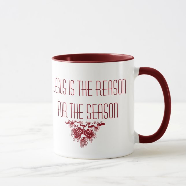 MUG JÉSUS EST LA RAISON DE LA SAISON INSPIRATIONNELLE (Droite)