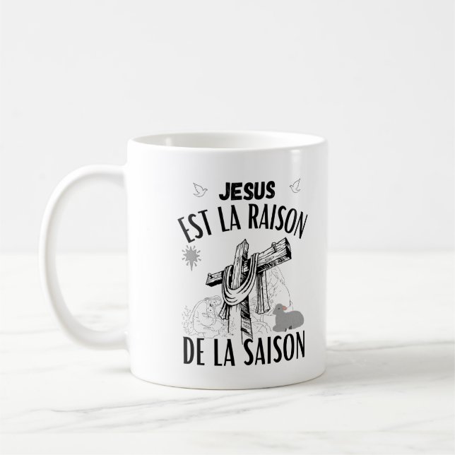 Mug Jesus est la raison de la saison, Noel, Paque (Gauche)