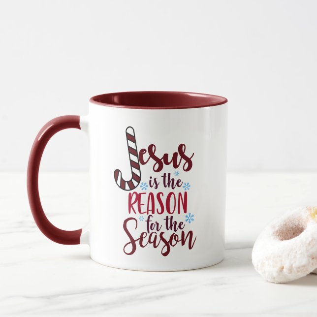 Mug Jésus est la raison de la saison religieuse (Avec donut)