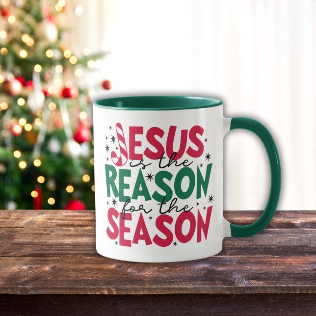 Mug Jésus Est La Raison Pour La Saison Noël (Créateur téléchargé)
