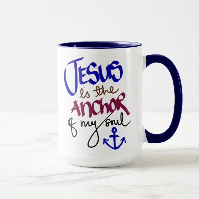 Mug Jésus est l'Ancre de Mon Âme (Droite)
