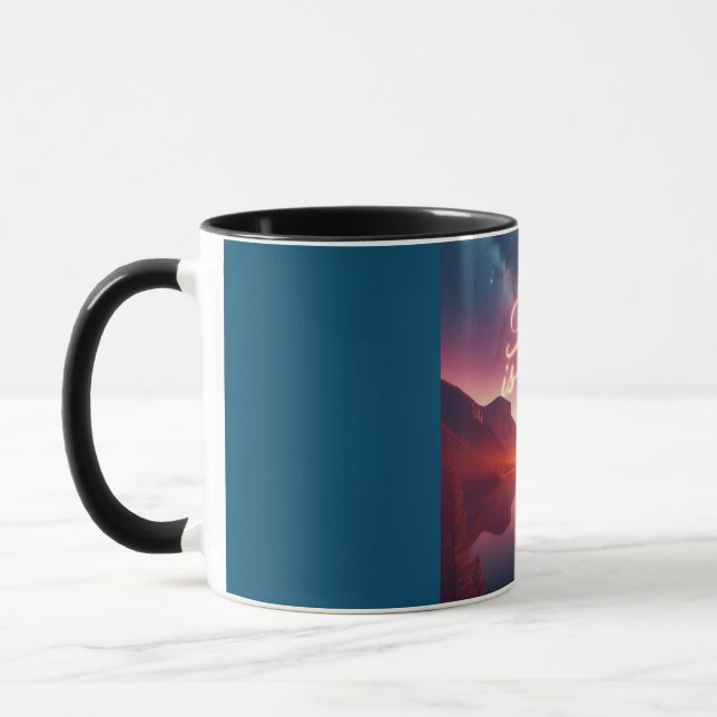 Mug Jésus est Lord Mountain Water Scenery (Gauche)