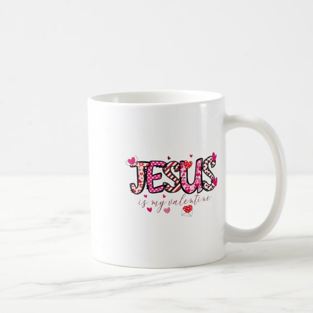 Mug Jésus Est Ma Saint Valentin Chrétienne Bib (Droite)