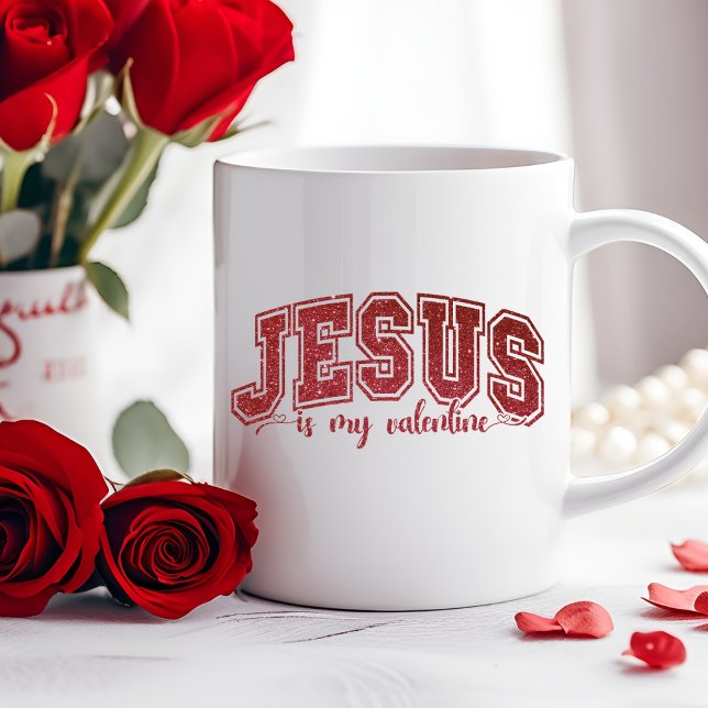 Mug Jésus est ma Saint Valentin Saint-Valentin (Jesus Is My Valentine Christian Valentine's Day Coffee Mug)