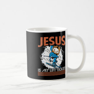 Mug Jésus Est Mon Billet De Lift Sports D'hiver Ski Sk