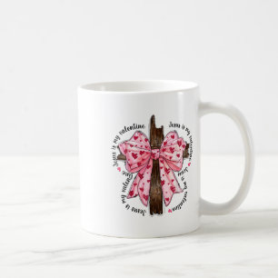 Mug Jésus Est Mon Saint Valentin Coquette Bow Coeur Ch