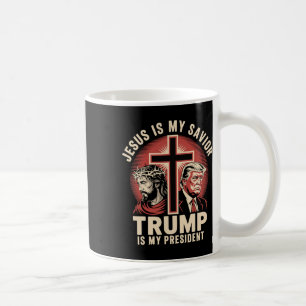 Mug Jésus est mon sauveur Trump mon président Biblique