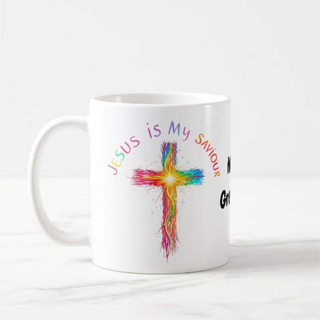 Mug Jésus Est Mon Sauveur Un Rappel Fidèle d'Amour (Gauche)