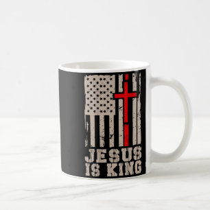 Mug Jésus Est Roi Christ Seigneur Patriotique Chrétien