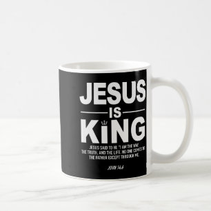 Mug Jésus Est Roi Foi Religieuse Dieu Chrétiens Hommes