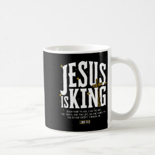 Mug Jésus est Roi Verset Biblique Jean 14_6 Dieu Chrét