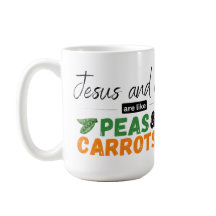 Jésus et moi sommes comme des pois et des carottes