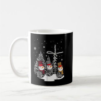 Mug Jesus Faith Hope Love Snowman Noël Christian