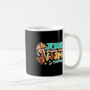 Mug Jésus Félicitant Et Élevage Agricole Poulet Chr
