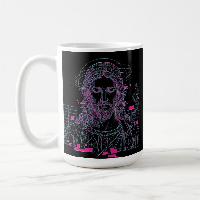 Mug Jésus Grille Rétro Roi des Rois Apocalypse 19:16 (Gauche)