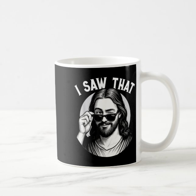 Mug Jésus, j'ai vu ça, drôle de citation de mème Jésus (Droite)