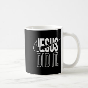 Mug Jésus l'a fait Il est ressuscité Croix chrétienne