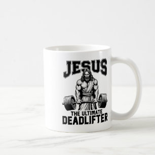Mug Jésus l'haltérophile ultime drôle de travail chrét