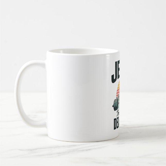 Mug Jésus l'haltérophile ultime vintage (Gauche)