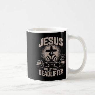 Mug Jésus l'Ultime Deadlifter Muscle Kid Drôle Chr