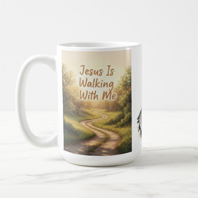 Mug Jésus Marche Avec Moi (Gauche)