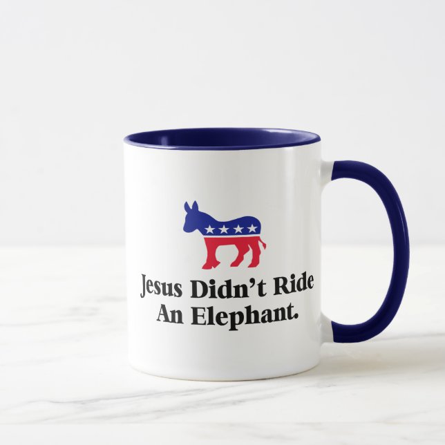 Mug Jésus n'a pas couru un éléphant - Anti Trump GOP (Droite)