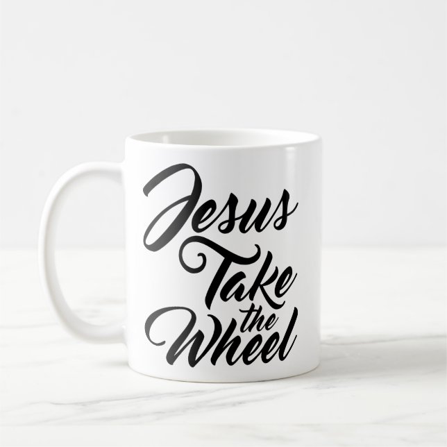 Mug Jésus prennent la roue (Gauche)