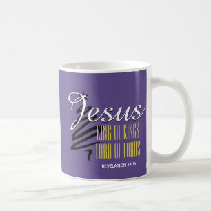 Mug JÉSUS ROI DES ROIS Noël pourpre