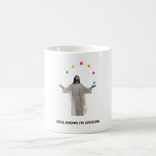 Mug Jésus sait que je suis en train de Jongler (Centre)