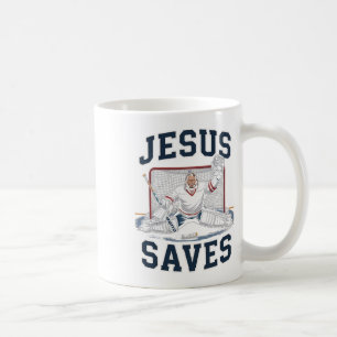 Mug Jésus Sauve Équipe De Joueur De Hockey Dieu Amateu
