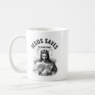 Mug Jésus sauve le Vendredi noir - Jésus drôle Meme