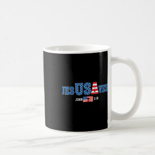 Mug Jesus Saves Jesusaves Usa John 3_16 American Flag