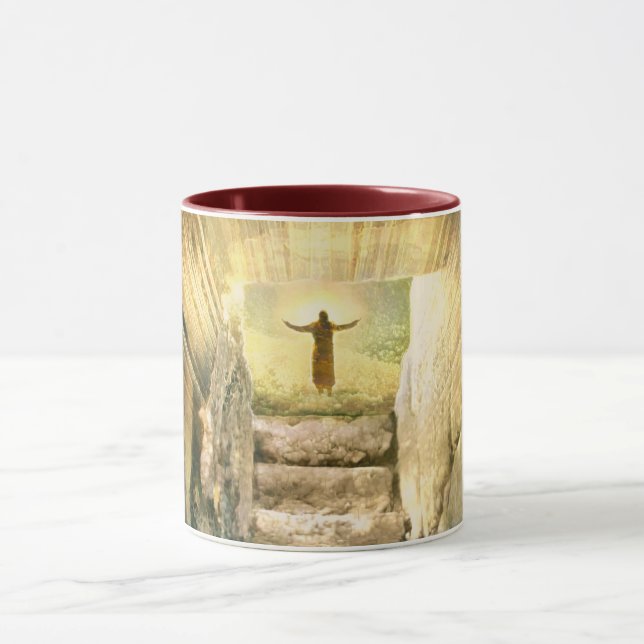 Mug Jésus sur le tombeau vide Résurrection de Pâques (Centre)