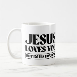 Mug Jésus t'aime mais je suis son préféré
