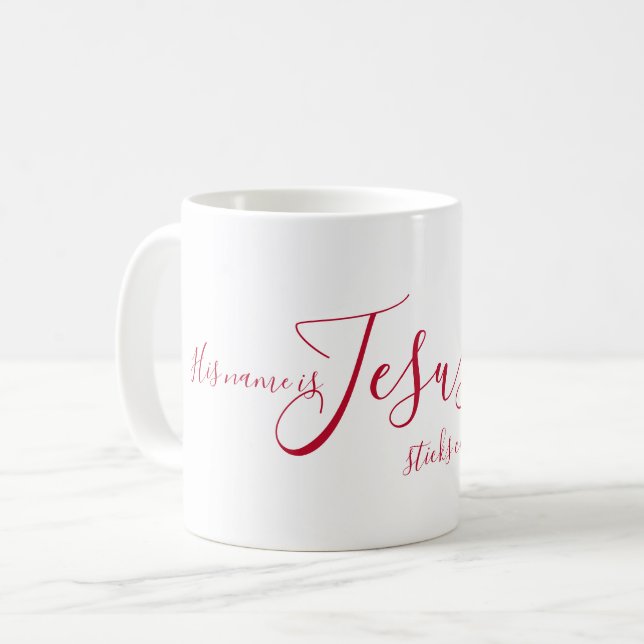 Mug JÉSUS, Un Ami Qui S'Étend Plus Près Qu'Un Frère ! (Devant gauche)