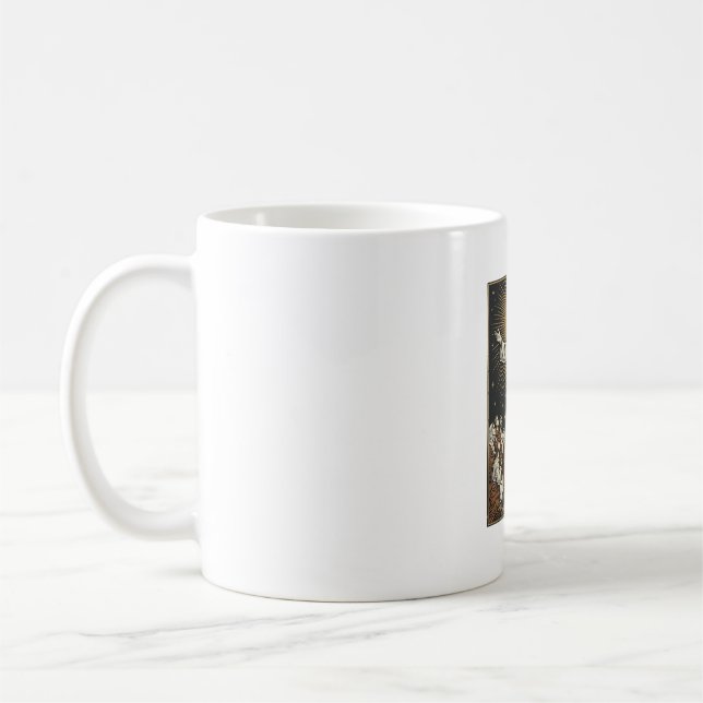 Mug Jésus vintage gloire radieuse gravure chrétienne D (Gauche)