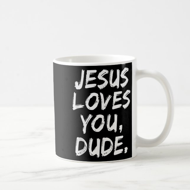 Mug Jésus Vous Aime Mec Croyant Chrétien Foi Dieu  (Droite)