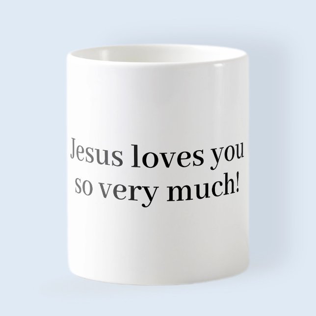 Mug Jésus vous aime tellement ! (Créateur téléchargé)