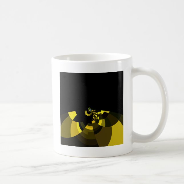Mug Jet Black et Gold Vector Art Design graphique (Droite)