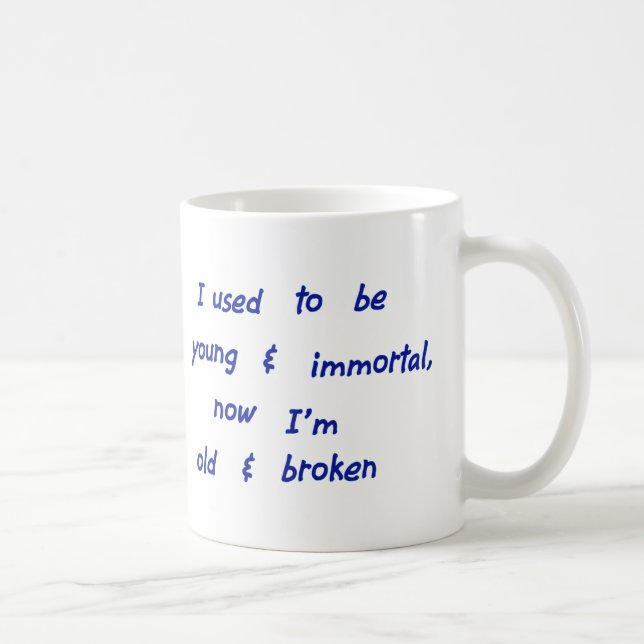 Mug J'étais jeune et immortel (Droite)