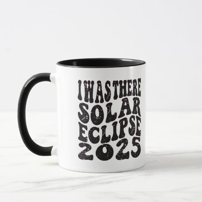 Mug J'étais là éclipse solaire 2025 Éclipse partielle  (Gauche)