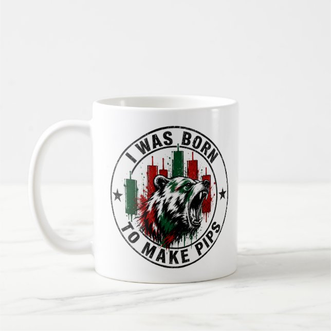 Mug J'étais né pour faire des Pips Conception de Trade (Gauche)