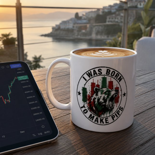 Mug J'étais né pour faire des Pips Conception de Trade (Créateur téléchargé)