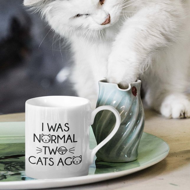 Mug J'Étais Normal Il Y A Deux Chats (Créateur téléchargé)